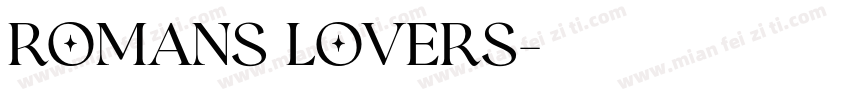 Romans lovers字体转换